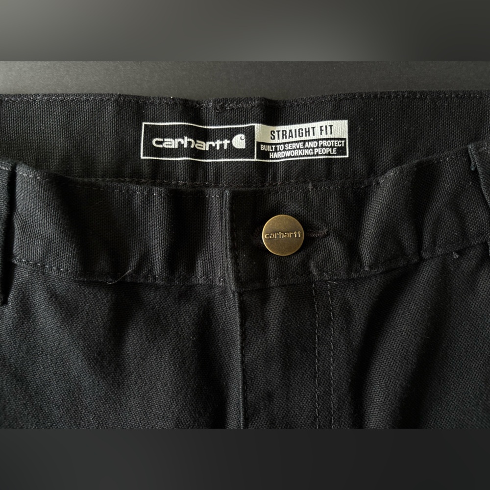 Carhartt Rugged Flex Straight Fit Carpenter Pants – Black, Size 32x32 - Picture 7 of 9